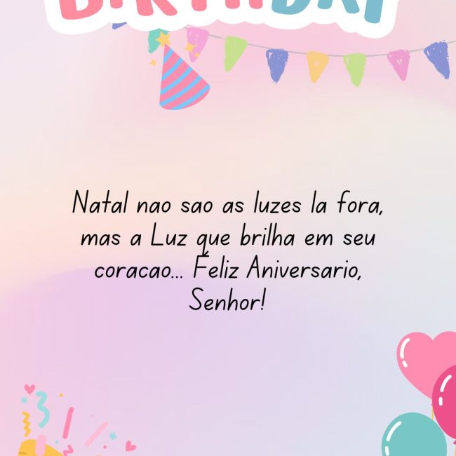 Natal não são as luzes lá fora, mas a Luz que brilha em seu coração... Feliz Aniversário, Senhor!