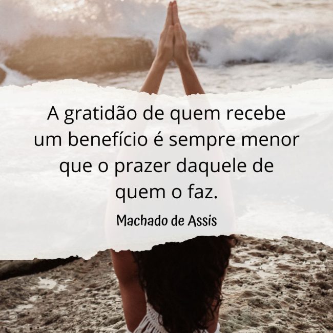 A gratidão de quem recebe um benefício é sempre menor que o prazer daquele de quem o faz.