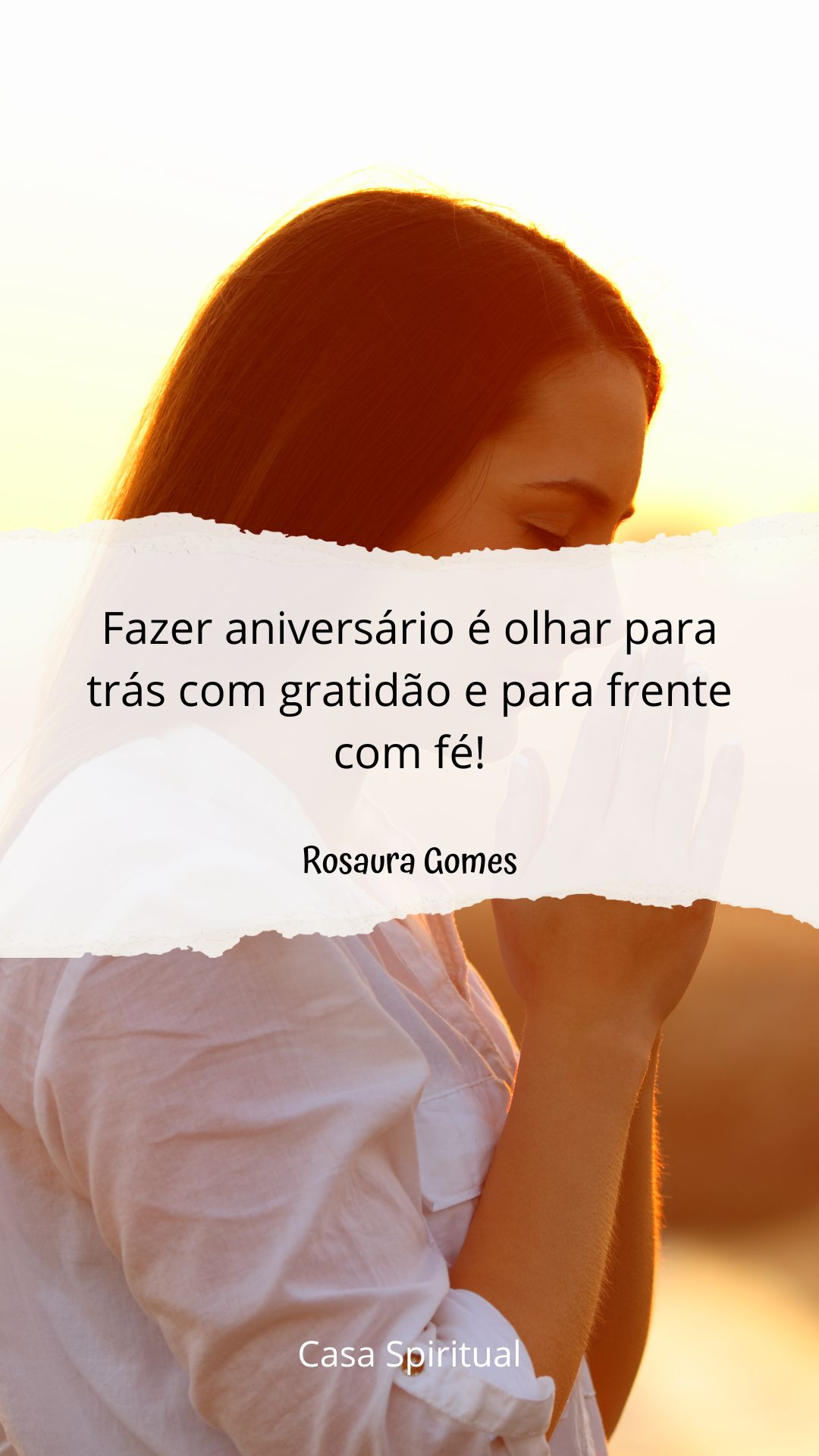 Fazer aniversário é olhar para trás com gratidão e para frente com fé!