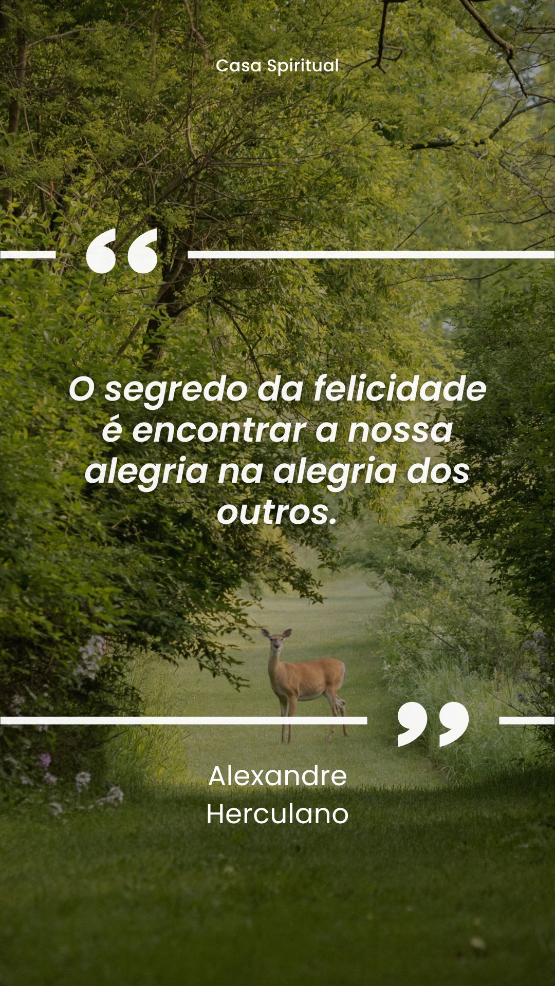 O segredo da felicidade é encontrar a nossa alegria na alegria dos outros.